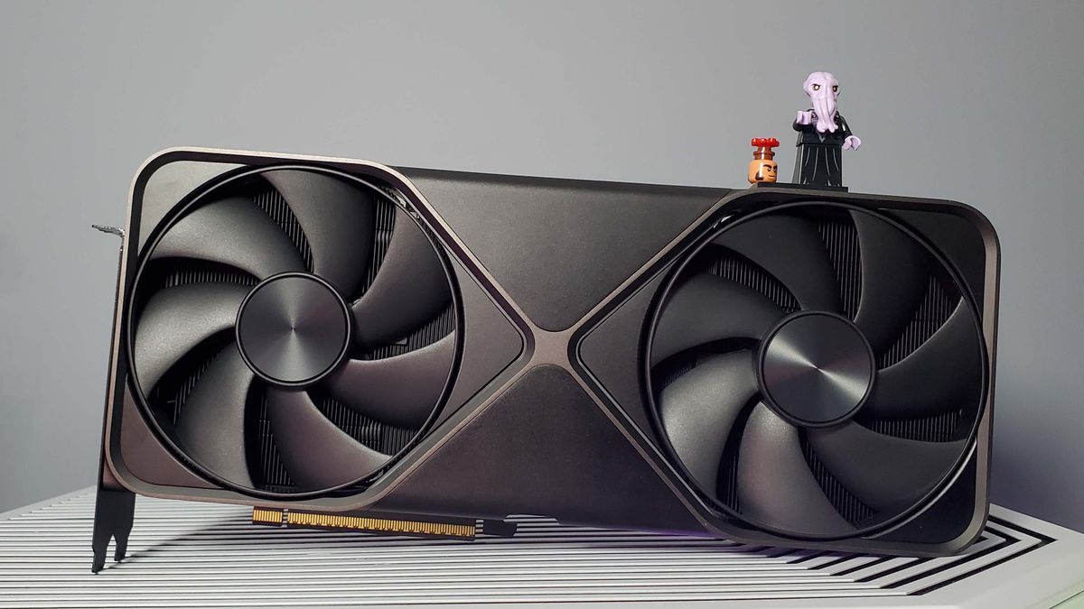 Nvidia RTX 5090 Founders Edition graphics card on different backgrounds