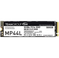 Price watch: ➖Team Group MP44L | 500 GB | M.2 2280 | PCIe 4.0 | 5,000 MB/s read | 3,700 MB/s write | $33.99 at Amazon
