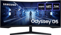 Price watch: Samsung Odyssey G5 | 34-inch | 3440 x 1440 | 165 Hz | VA | Curved | $549.99$392 at Amazon (save $157.99)